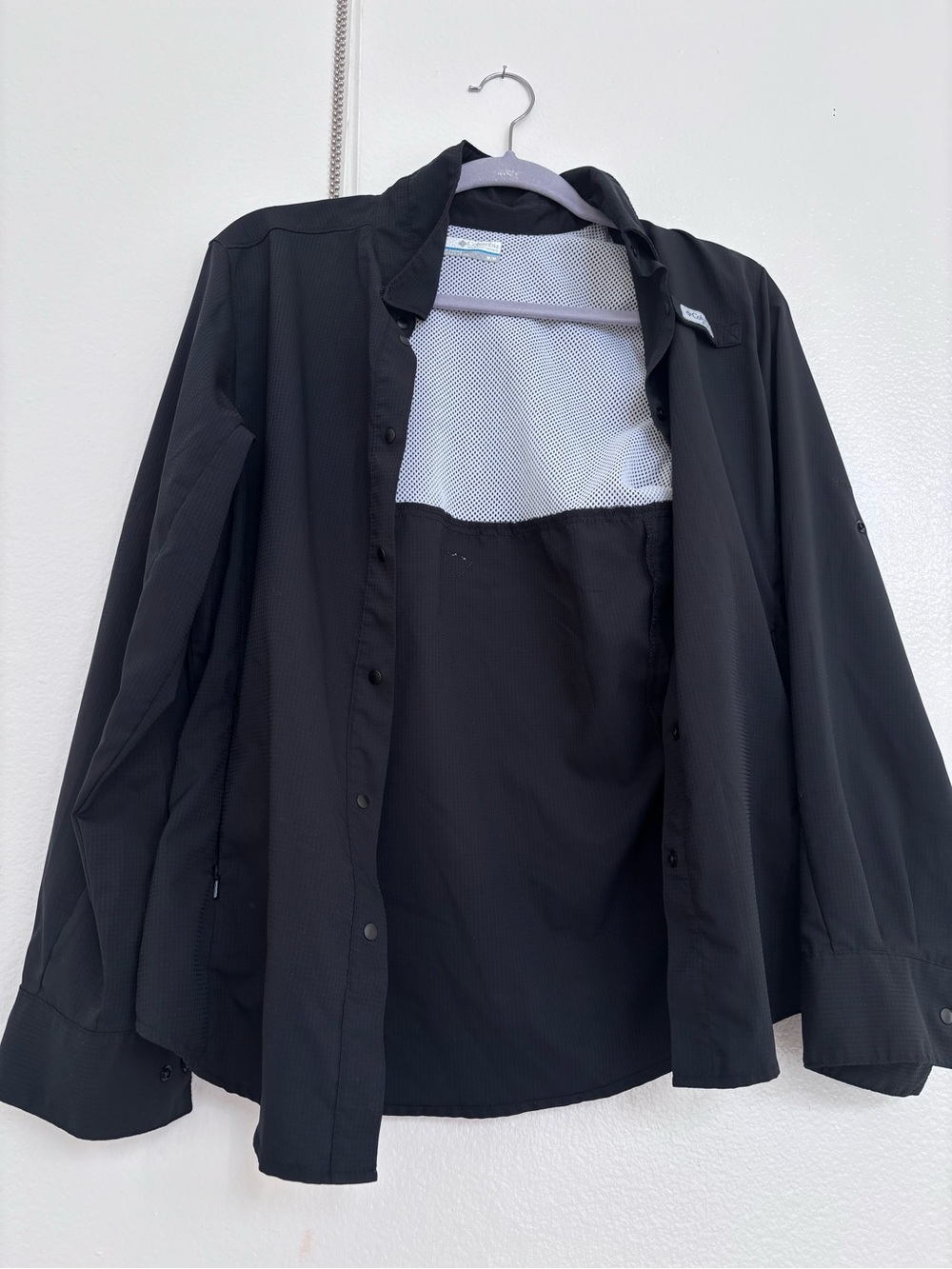 Columbia Black Lightweight Shirt Jacket